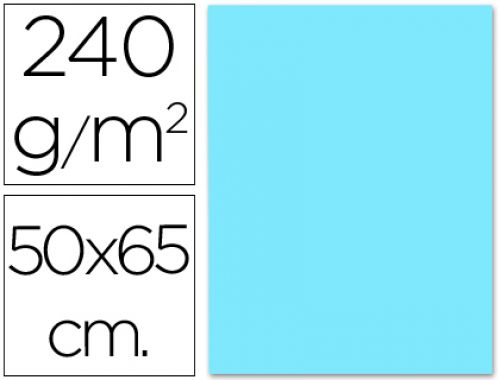 Cartolina liderpapel 50x65 cm 240 gr azul celeste , Liderpapel , 43479 , 8423473834385